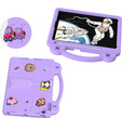 Etui do iPad 10.2" 2021/2020/2019 (9/8/7 gen.) / Air 10.5" 2019 (3 gen.) , Cute Patterns, z podstawką, Fioletowe