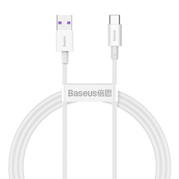 Baseus kabel USB-A na USB-C 1 m 66 W Superior - Biały