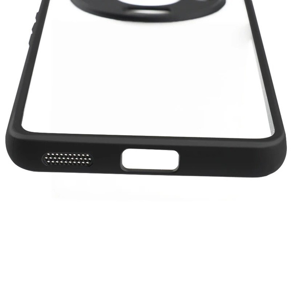 Etui do Honor Magic 6 Lite 5G, Fusion Hybrid, z ochroną aparatu, przezroczyste / czarne