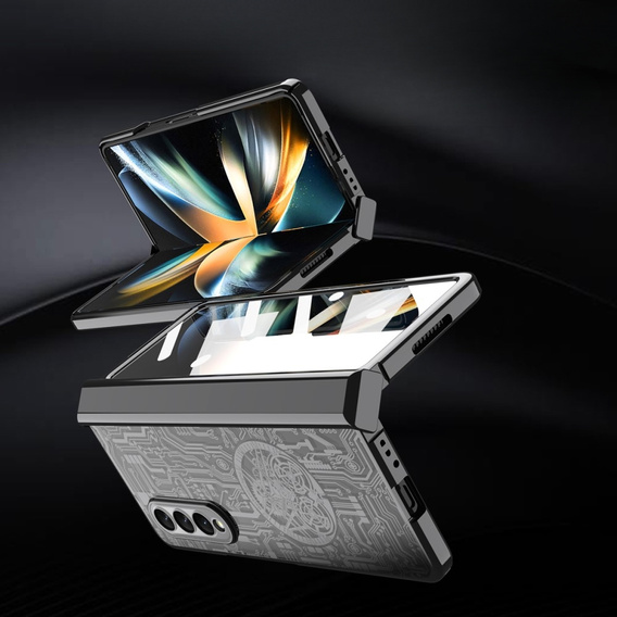 Etui do Samsung Galaxy Z Fold 4 5G, Mechanical Legend, czarne