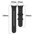 Pasek Silikonowy do Xiaomi Smart Band 8 Pro / Xiaomi Smart Band 9 Pro, Czarny