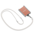 Smycz do telefonu Spigen Crossbody Strap + Wrist Strap + ConTag,  biała