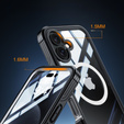 Etui do iPhone 16 Plus, Shockproof, ze szkłem, do MagSafe, czarne