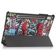 Etui do Lenovo Tab P11 Pro Gen 2 TB132FU TB132XU 11.2", Trójdzielne z miejscem na rysik, Graffiti