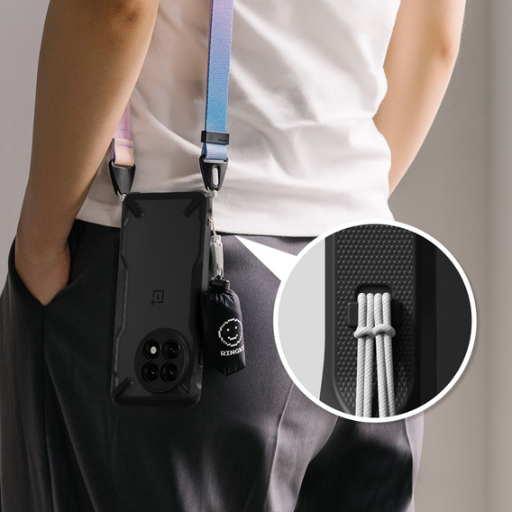 Etui Ringke do OnePlus 13R, Fusion X, Czarne