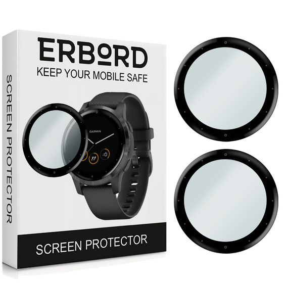 2x Szkło Hybrydowe ERBORD do Garmin Vivoactive 4s
