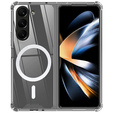 Etui do Samsung Galaxy Z Fold5 5G do MagSafe, Dropproof magnetyczne przezroczyste