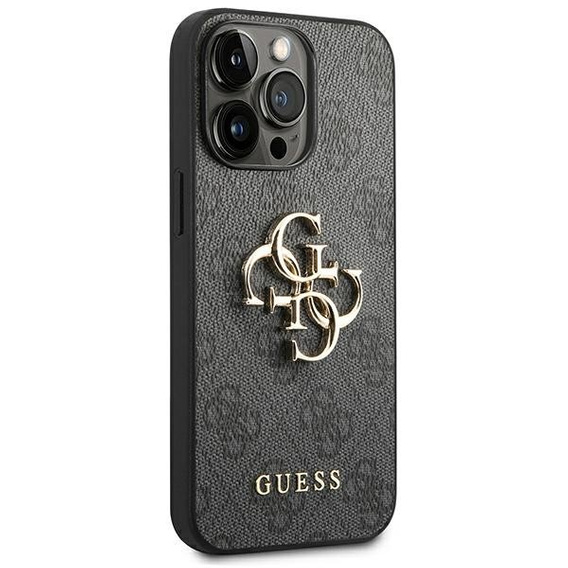 Etui GUESS do iPhone 14 Pro, 4G Big Metal Logo, szare