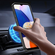 Zestaw Etui do Samsung Galaxy A14 5G, ERBORD Business, z blaszką do uchwytów samochodowych, Szare + Szkło