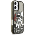 Etui Karl Lagerfeld Liquid Glitter Choupette MagSafe do iPhone 17