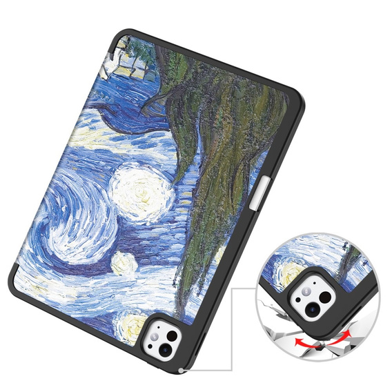 Etui do iPad Pro 11" 2024 (5 gen.), Smartcase, oil painting