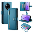 Etui z klapką do Realme 14 Pro+ 5G, Wallet Zipper Pocket, niebieskie