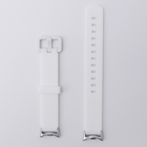Pasek Silikonowy do Xiaomi Smart Band 10 / 9 / 8, Biały