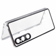 Etui do Sony Xperia 1 V, Magnetic Dual Glass, srebrne