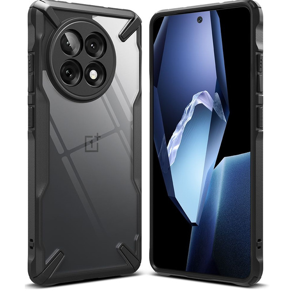 Etui Ringke do OnePlus 13R, Fusion X, Czarne