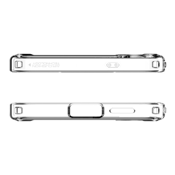Etui Spigen do Samsung Galaxy S25+ Plus, Ultra Hybrid, przezroczyste + Szkło Hartowane 9H