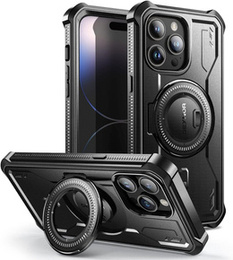 Etui pancerne do iPhone 14 Pro Max, Dexnor Full Body do MagSafe, czarne