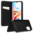 Etui do Realme C67 4G, Smart Magnet, Czarne + Szkło 9H