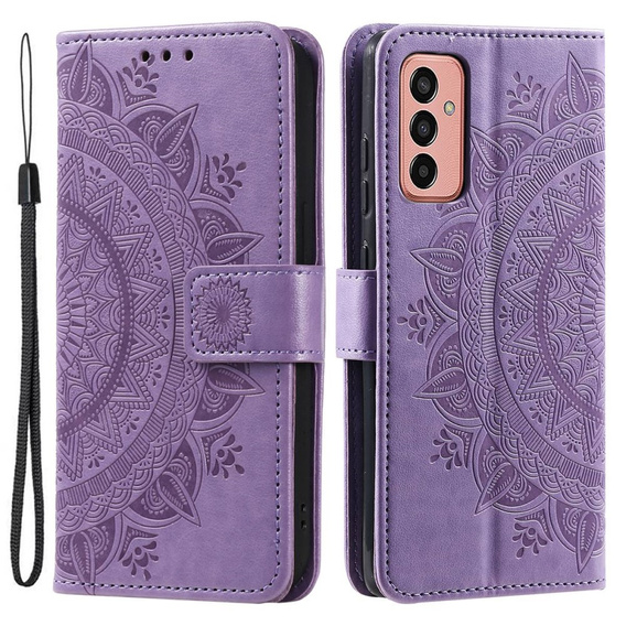 Etui z klapką do Samsung Galaxy A14 4G/5G, Mandala, fioletowe