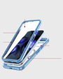 Etui do Google Pixel 9A, Shockproof, ze szkłem, do MagSafe, niebieskie