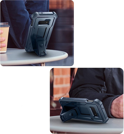 Etui pancerne do Samsung Galaxy S10e, Dexnor Full Body, granatowe