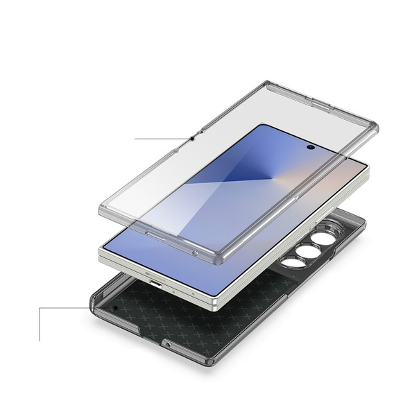 Etui Dux Ducis Stex z podstawką i szkłem hartowanym do Samsung Galaxy Z Fold7 5G