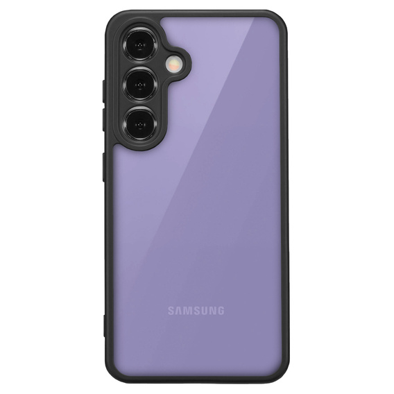 Etui do Samsung Galaxy S24+ Plus, Fusion Hybrid, z ochroną aparatu, przezroczyste / czarne