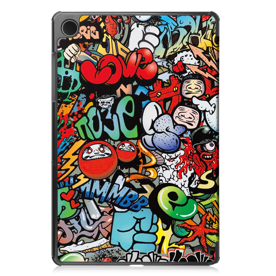 Etui do Samsung Galaxy Tab A9+, Smartcase, graffiti