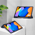 Etui do Lenovo Idea Tab 11" 2025 TB336FU TB336ZU, z przezroczystym tyłem i miejscem na rysik, granatowe