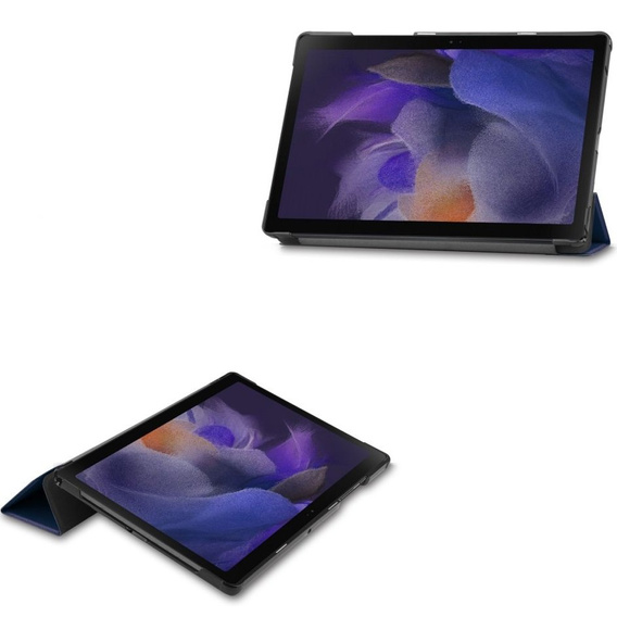 Etui do Samsung Galaxy Tab A8 10.5 SM-X200 SM-X205, Smartcase, granatowe