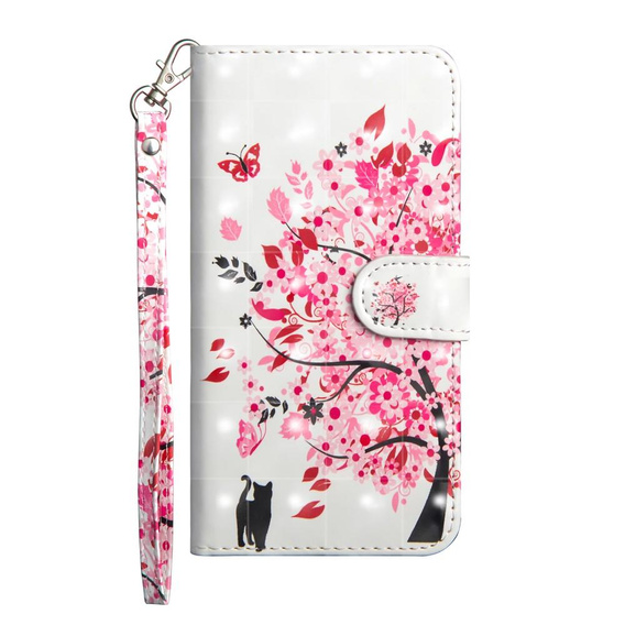 Etui Wallet do Samsung Galaxy A50/A50S/A30S, Light Spots Decor, Flowered Tree