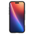 Etui Spigen do iPhone 16 Plus, Rugged Armor MagSafe, czarne + Szkło Hartowane 9H