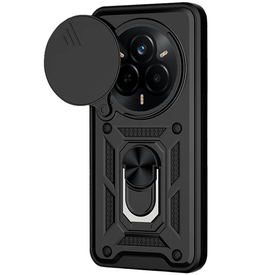Etui pancerne do Realme 14 Pro 5G, CamShield Slide, czarne