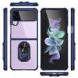 Etui do Samsung Galaxy Z Flip3 5G, Clear Ring, niebieskie