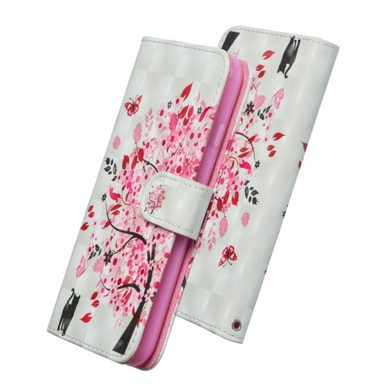 Etui Wallet do Samsung Galaxy A50/A50S/A30S, Light Spots Decor, Flowered Tree