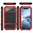 Etui pancerne do iPhone 16E, R-JUST, czerwone