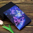 Etui do Samsung Galaxy Tab A7 10.4 2020 T500 T505, butterflies, fioletowe