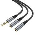 Hoco UPA21 Kabel audio AUX 2w1 – rozdzielacz Jack 3,5 mm