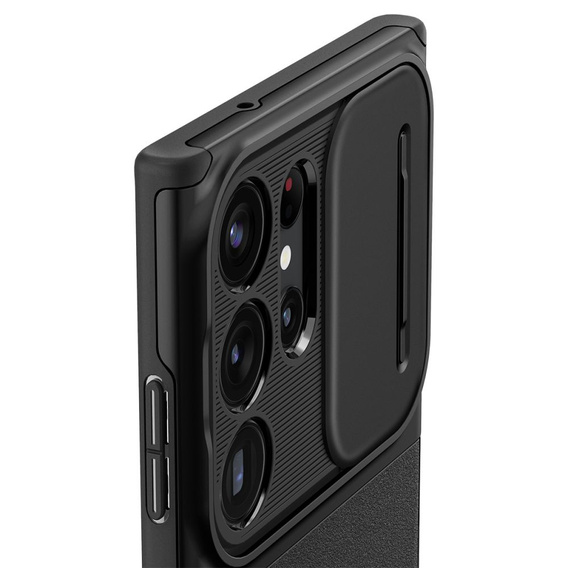 Spigen Optik Armor czarne etui do Samsung Galaxy S23 Ultra