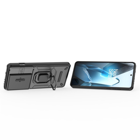 Etui do OnePlus 13, KickStand Camera Lens, czarne