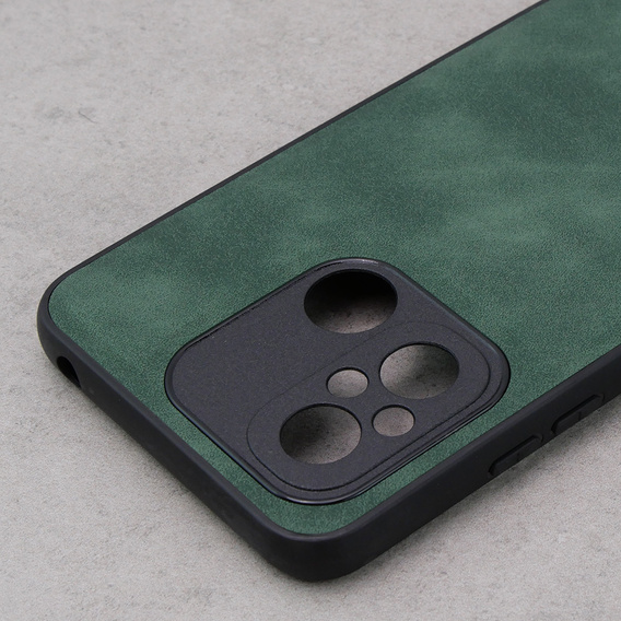 Etui do Xiaomi Redmi 12C, ERBORD Business, z blaszką do uchwytów samochodowych, zielone