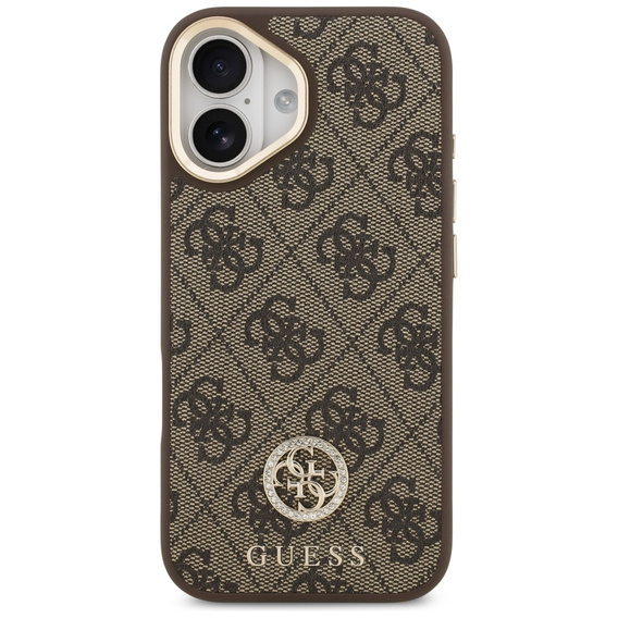 Etui GUESS 4G Strass Logo do MagSafe z paskiem do iPhone 17