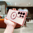 Etui do Samsung Galaxy S25 Ultra, MagSafe Heart, różowe 