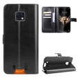 Etui z klapką do Oukitel WP6, Crazy Horse Wallet, czarne
