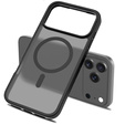 Etui Matt Case do iPhone 17 Pro Max, do MagSafe, półprzezroczyste czarne