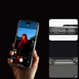 Etui z MagSafe Spigen do iPhone 16 Pro, Ultra Hybrid, półprzezroczyste / białe + Szkło Hartowane 9H