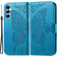 Etui z klapką do Samsung Galaxy A05s, Butterfly, niebieskie