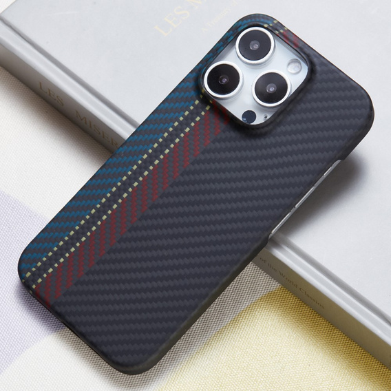 Etui do iPhone 16 Pro, Aramid Fiber MagSafe, czarne 