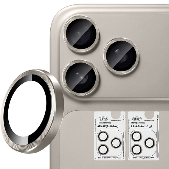Szkło na aparat ERBORD OPTIK Pro (2 szt.) do iPhone 17 Pro / 17 Pro Max