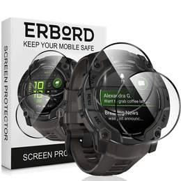 2x Szkło Hybrydowe ERBORD do Garmin Instinct 3 45mm